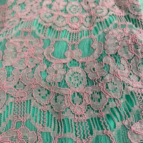 Y2K babydoll T-shirt with lace design in pink - Picture 8 of 10